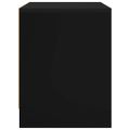 vidaXL Nočný stolík čierny 45x34x44,5 cm drevotrieska
