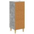 vidaXL Zásuvkový kabinet Betónovo sivá 33 x 34,5 x 90 cm