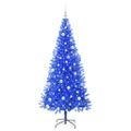 vidaXL Vianočný stromček Modrá 180 cm PVC