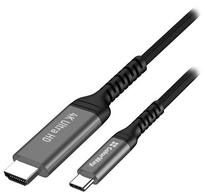 Colorway Adaptér USB-C na HDMI/ 2m Kábel, USB-C (M) na HDMI (M), 4K pri 60Hz, 2m, čierny
