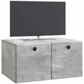 vidaXL Nástenná TV skrinka 59,5 x 41 x 30 cm Betónovo sivá