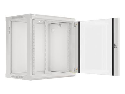 Nástenný rack 19'' 12U 600X450mm sivý flat pack