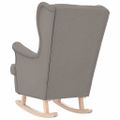 vidaXL Hojdacie kreslo Taupe 74x90x102 cm Látka