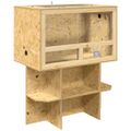 vidaXL Terárium Hnedá 80 x 50 x 100 cm OSB