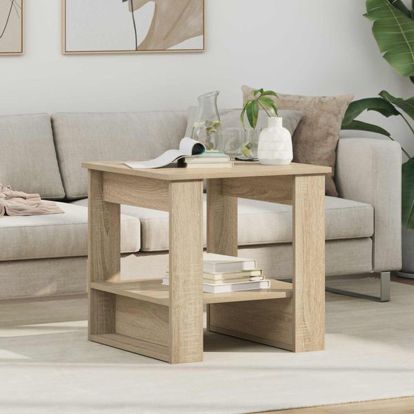 vidaXL Konferenčný stolík Sonoma dub 51 x 50 x 50 cm Kompozitné drevo