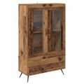 vidaXL Highboard Staré drevo 69,5 x 31 x 115 cm