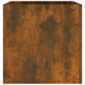 vidaXL Kvetináč dymový dub 40x40x40 cm spracované drevo