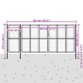 vidaXL Záhradná brána z ocele 500x200 cm antracitová