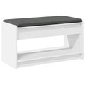 vidaXL Predsieňová lavica Biely 83 x 38 x 45 cm