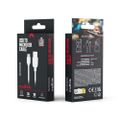 Maxlife kábel USB - microUSB 1,0 m 3A biely