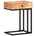 vidaXL Príručný stolík v tvare U 45x30x61 cm, akáciový masív