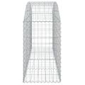 vidaXL Oblúkový gabionový kôš 200x50x80/100 cm pozinkované železo