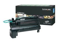 Extra vysoká výťažnosť - čierna - originálna - kazeta s farbivom LCCP, LRP - pre Lexmark C792, X792