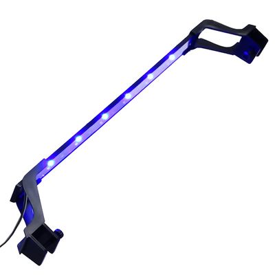 vidaXL LED svetlo do akvária so svorkami 55-70 cm modrá a biela