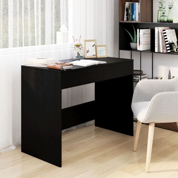 vidaXL Písací stôl, čierny 101x50x76,5 cm, kompozitné drevo