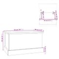 vidaXL Úložný box dub sonoma 50x30x28 cm spracované drevo