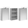 vidaXL Set kabinetov do kúpeľne 3 ks 126 x 16 x 62.5 cm