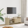 vidaXL TV skrinka dub sonoma 100x35x40 cm spracované drevo