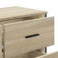 vidaXL Komoda so zásuvkami, dub sonoma 91x35,5x74,5cm kompozitné drevo