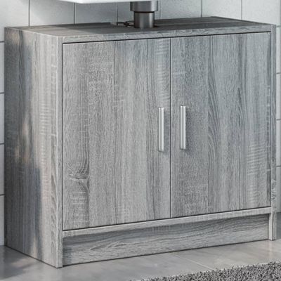 vidaXL Skrinka pod umývadlo sivá sonoma 63x29x55 cm spracované drevo
