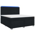 vidaXL Posteľ boxspring s matracom Čierna 140 x 200 cm Látka