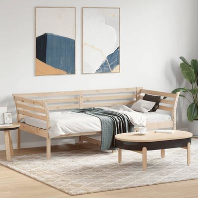 VidaXL Denná posteľ bez matraca 75x190 cm masívna borovica
