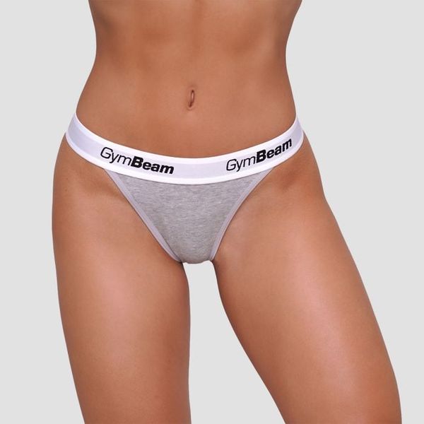 Nohavičky Tanga 3Pack Grey - GymBeam, veľkosť M, veľkosť oblečenia M