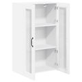 vidaXL Nástenný sklenený kabinet PORTO Biela 60 x 31 x 100 cm