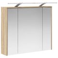 vidaXL Kúpeľňová zrkadlová skrinka Sonoma dub 73,5 x 16 x 62,5 cm