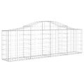 vidaXL Oblúkový gabionový kôš 10 ks 200x30x60/80 cm pozinkované železo