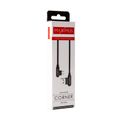 Kábel mx corner fast charge micro usb 2,4a/1m/ čierny uhlový