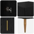 vidaXL Highboard 2 ks Čierny dub 34,5 x 34 x 180 cm Kompozitné drevo