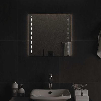 vidaXL LED kúpeľňové zrkadlo 50x50 cm