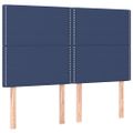 vidaXL Posteľný rám boxspring s matracom modrý 140x200 cm látka
