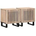 vidaXL Nočné stolíky 2 ks 40x34x46 cm masívne bielené mango
