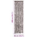 vidaXL Záves proti hmyzu béžový a hnedý 56x200 cm ženilka