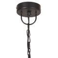 vidaXL Industriálna vintage závesná lampa 25W, čierna,okrúhla 41cm E27