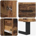 vidaXL Highboard Staré drevo 34,5 x 34 x 180 cm Kompozitné drevo