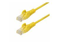 1 m Žltý Tenký CAT6 Ethernetový Kábel - N6PAT100CMYLS