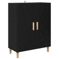 vidaXL Servírovacia skriňa Čierny dub 70 x 34 x 90 cm Kompozitné drevo