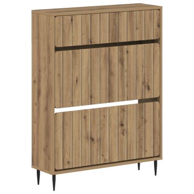 vidaXL Skriňa na topánky ZWOLLE 78 x 24 x 103 cm Kompozitné drevo