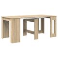 vidaXL Jedálenský stôl 180 x 85 x 75 cm Kompozitné drevo Dub sonoma