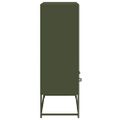 vidaXL Vysoká skrinka olivovozelená 68x39x111,5 cm oceľ