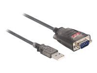 Sériový adaptér - USB 2.0 - RS-232 x 1 - priehľadná, čierna