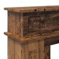 vidaXL Rám krbu Staré drevo 102 x 26 x 100 cm Kompozitné drevo