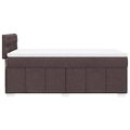 vidaXL Boxspring posteľ s matracom tmavohnedá 90x190 cm látka