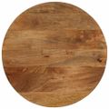 vidaXL Stolová doska Ø 40x3,8 cm okrúhla masívne mangovníkové drevo