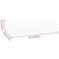 vidaXL Vankúš na nohy 52 x 20 x 12 cm Stredný Pamäťová pena Biela