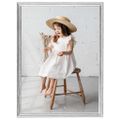 vidaXL Fotorámiky na stôl, koláž 3 ks, strieborné 20x25 cm, MDF