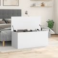 vidaXL Úložný box biely 100x42x46 cm kompozitné drevo